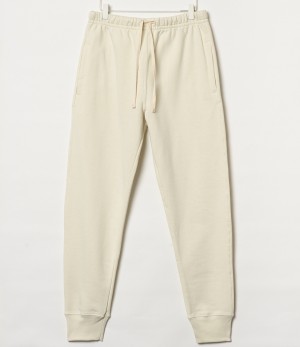 Beige Merz B. Schwanen 359 loopwheeled Men Sweatpants | MERZ9502816