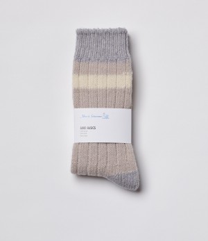 Beige Merz B. Schwanen MW74 Women Socks | MERZ5108462