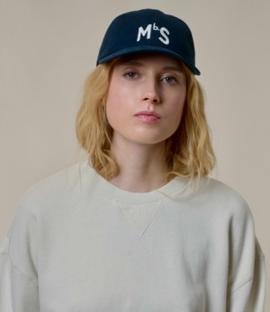 Blue Merz B. Schwanen CAP02 MbS logo Women Caps | MERZ9075142