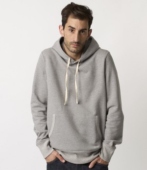 Grey Merz B. Schwanen 382 loopwheeled Men Hoodie | MERZ2387509