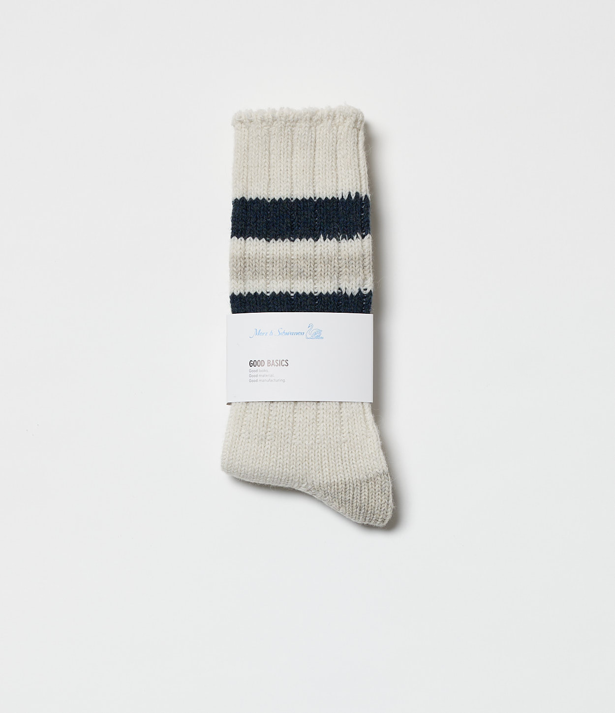 Beige / Blue Merz B. Schwanen RW04 Women Socks | MERZ7263459