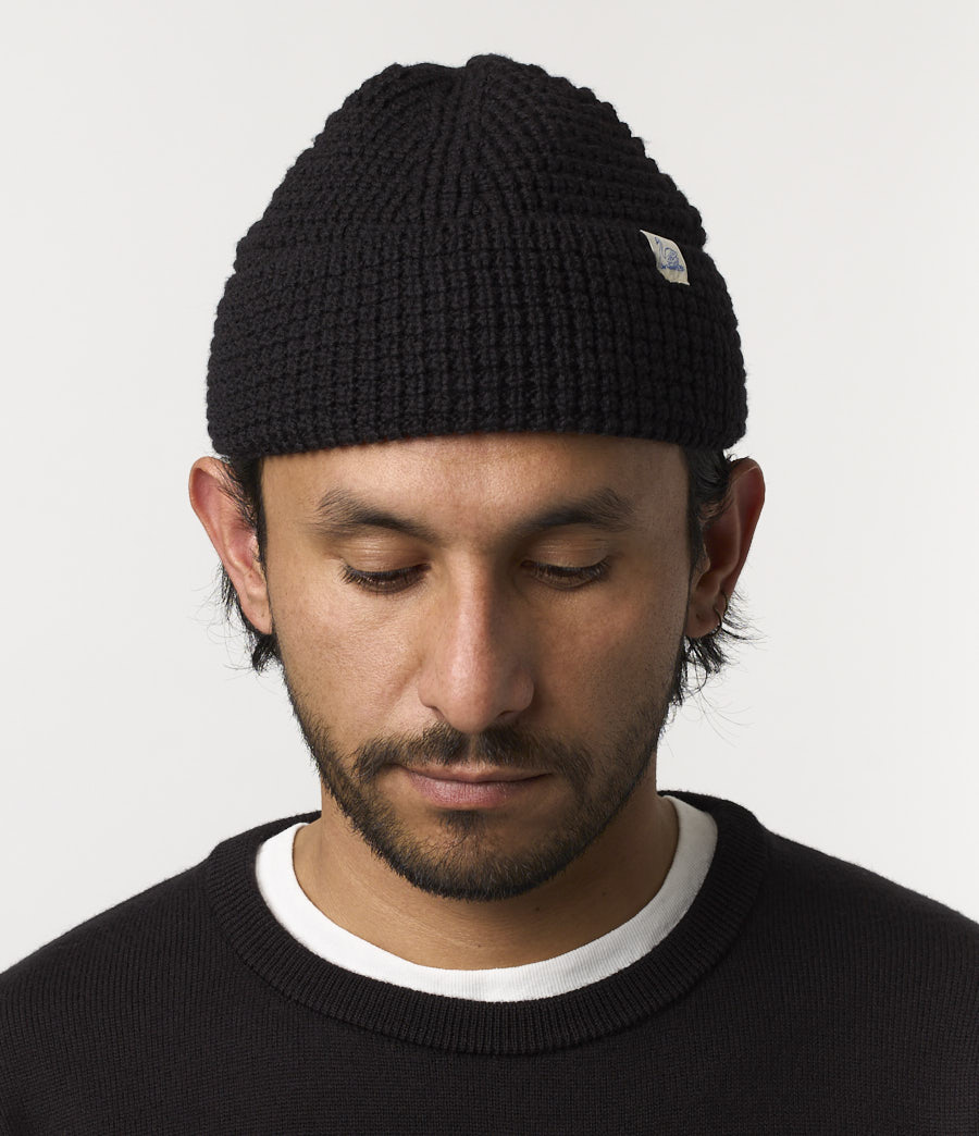 Black Merz B. Schwanen MWBN06 sturdy Men Beanie | MERZ5289360