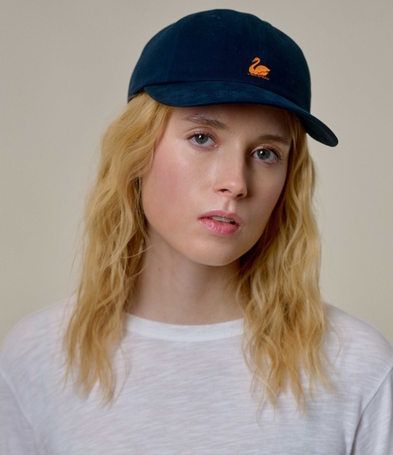 Blue Merz B. Schwanen CAP01 swan logo Women Caps | MERZ8793502