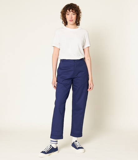 Blue Merz B. Schwanen PANTS02 high waisted Women Pants | MERZ3674852