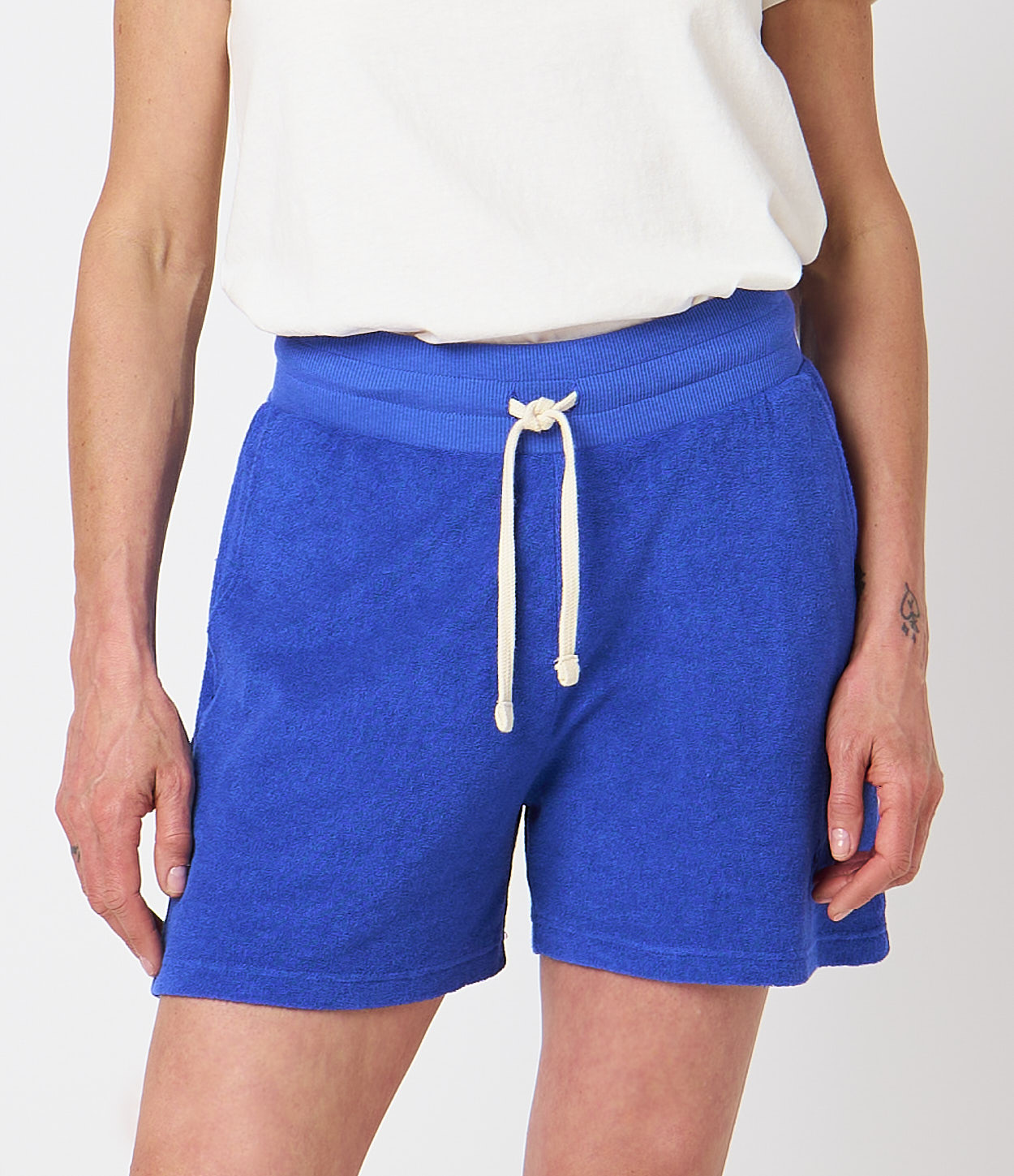 Blue Merz B. Schwanen WTSPS03 Terry Women Shorts | MERZ6301254