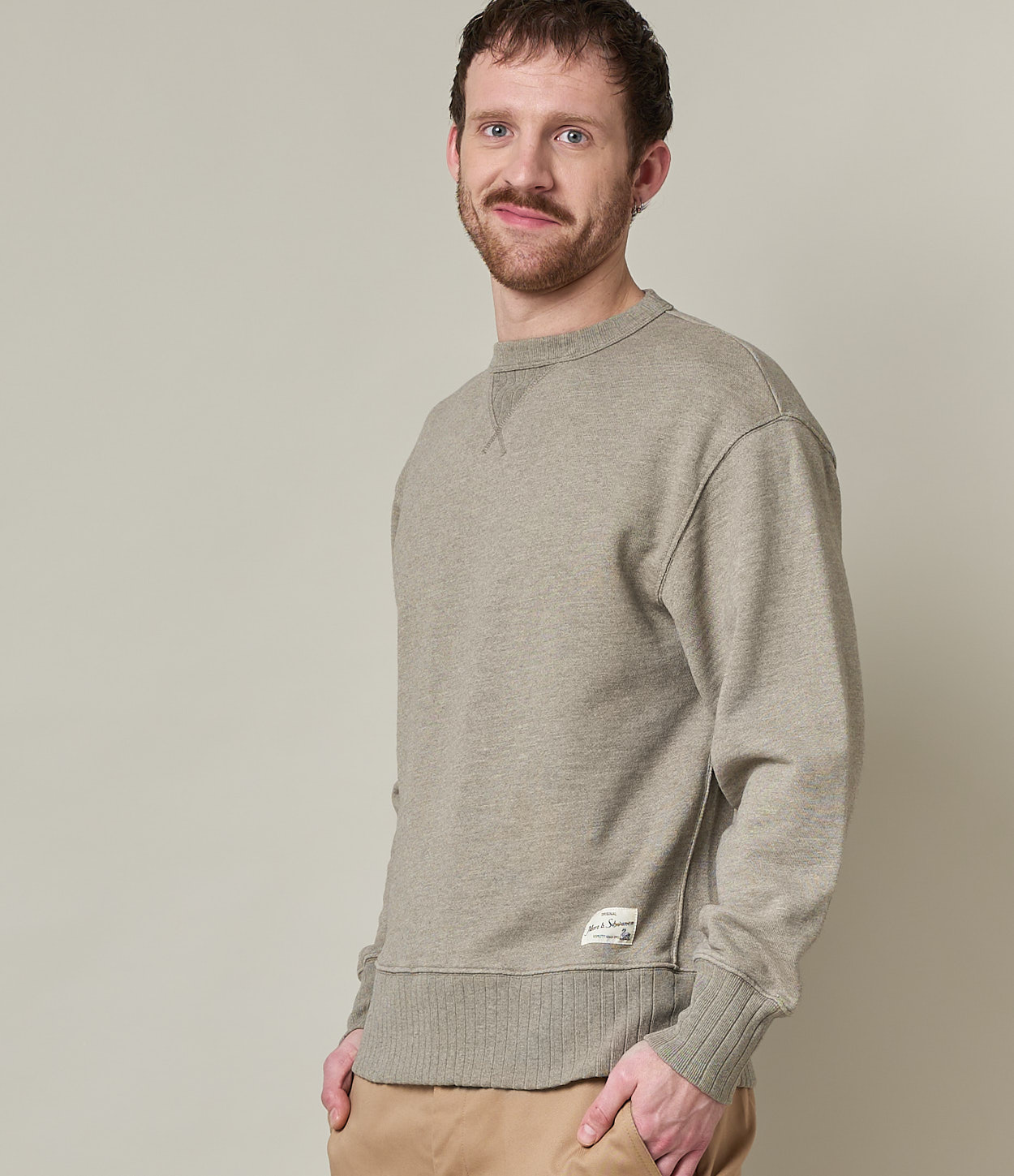 Grey Merz B. Schwanen RFC01 Men Sweatshirts | MERZ0386527