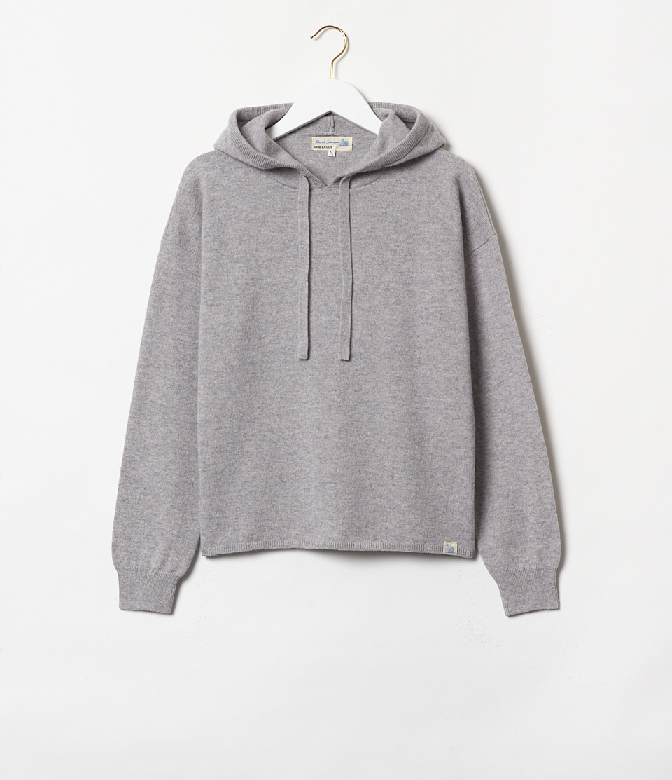 Grey Merz B. Schwanen SKHD04 relaxed fit Women Hoodie | MERZ6193425