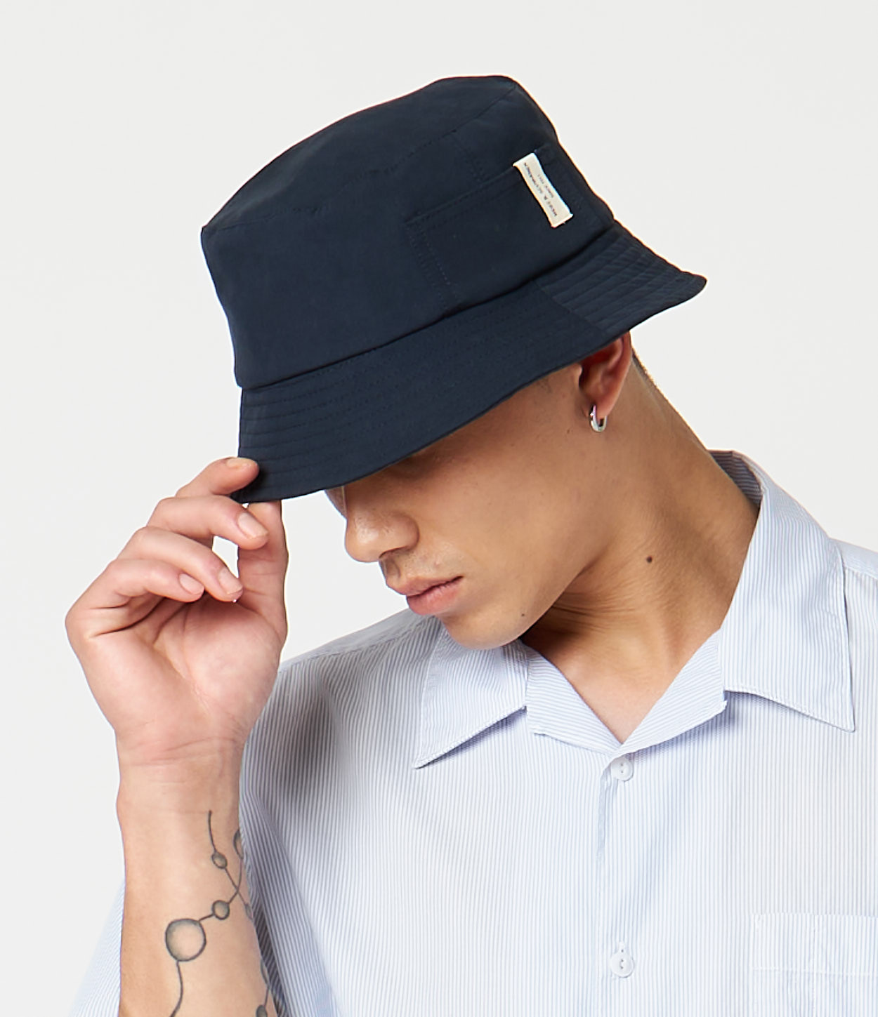 Navy Merz B. Schwanen BH03 Women Bucket Hats | MERZ8047352