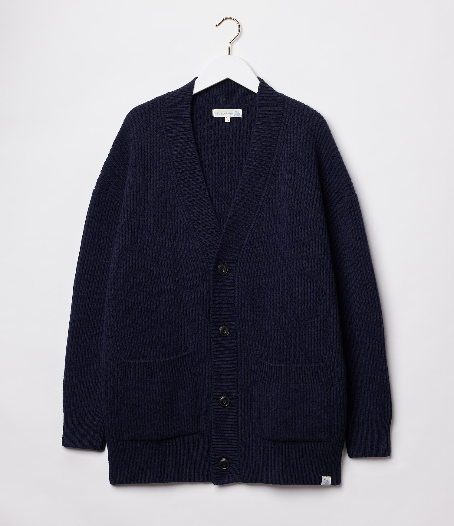 Navy Merz B. Schwanen LOCG01 Men Cardigan | MERZ4981375