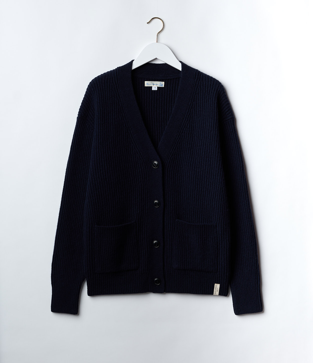 Navy Merz B. Schwanen LOCG02 Men Cardigan | MERZ5426871