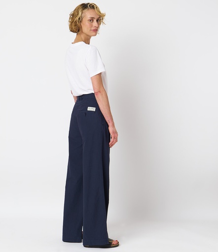 Navy Merz B. Schwanen PANTS04 wide Women Pants | MERZ2981564