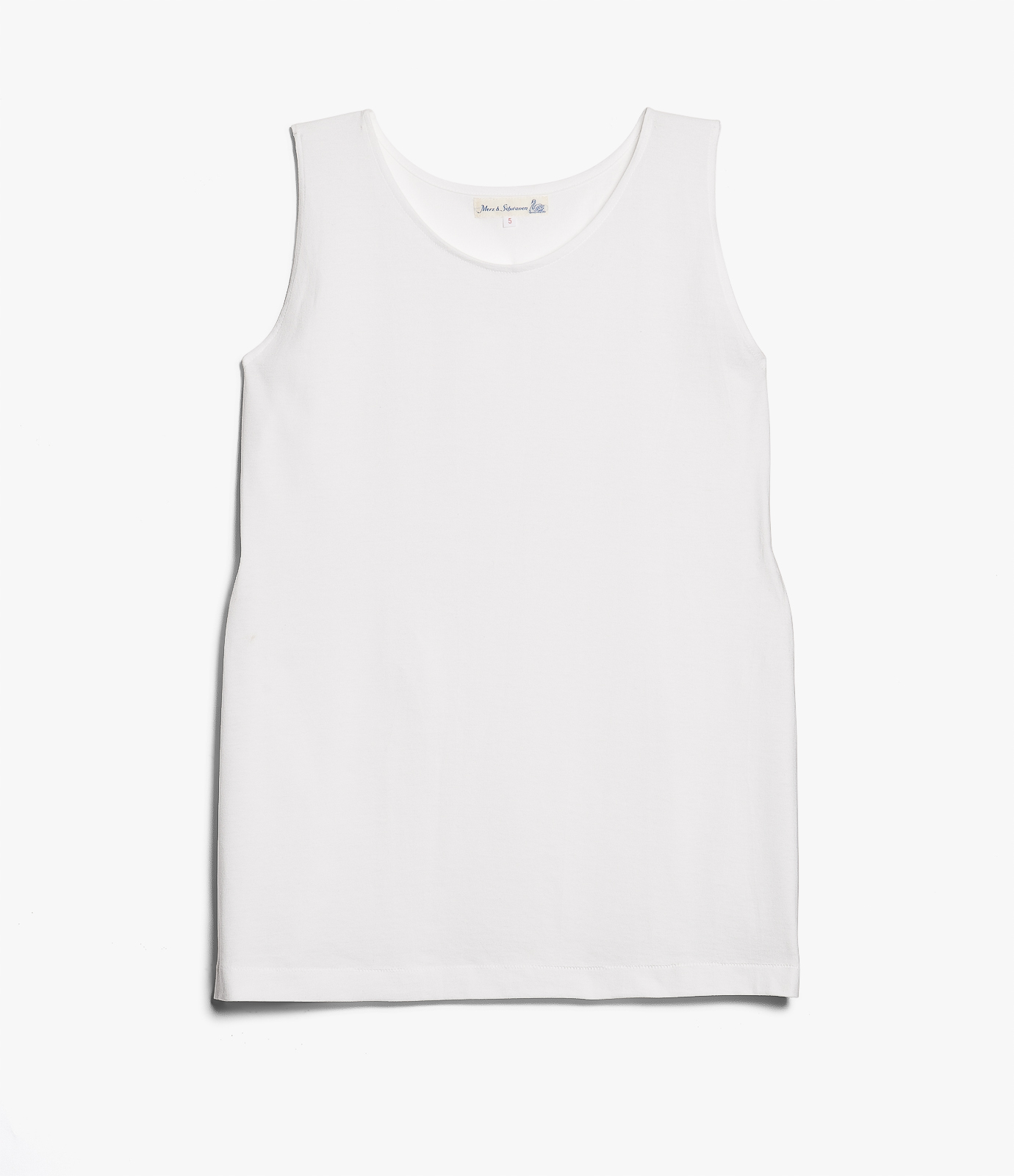 White Merz B. Schwanen 136 loopwheeled Men Tank Top | MERZ9023845