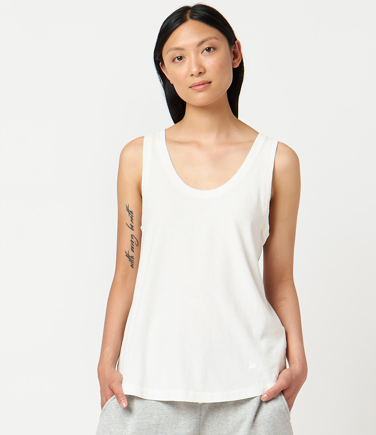 White Merz B. Schwanen WHPTANK03 Women Tank Top | MERZ8342609